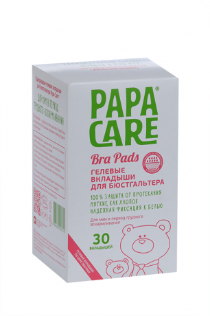 Papa Care Вкладыши для бюстгальтера Одноразовые, прокладка, 30 шт.