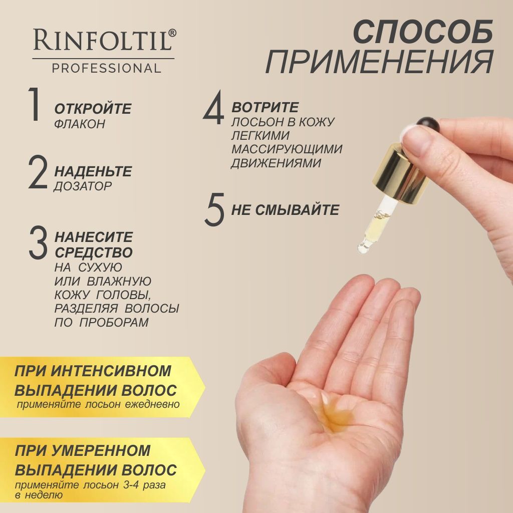 Rinfoltil serenoa Лосьон для ухода за волосами для женщин, лосьон для укрепления волос, 10 мл, 10 шт.