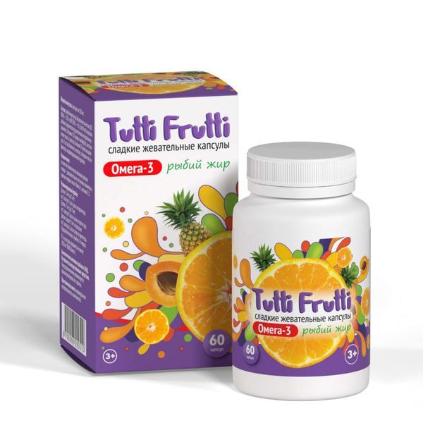 фото упаковки Tutti-Frutti Омега-3 рыбий жир
