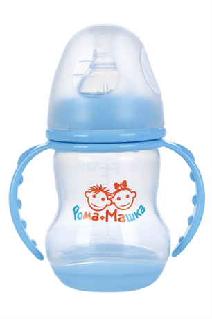 фото упаковки Рома+Машка бутылочка с широким горлышком и ручками