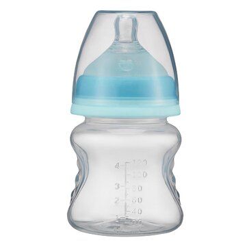 Roxy-kids бутылочка для кормления с силиконовой соской S, для детей с рождения, с широким горлышком, 120 мл, 1 шт.
