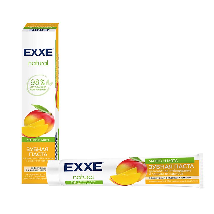 фото упаковки Exxe natural Зубная паста Манго и мята