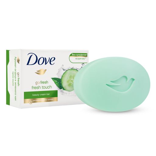 Dove Крем-мыло Прикосновение свежести, мыло, 135 г, 1 шт.