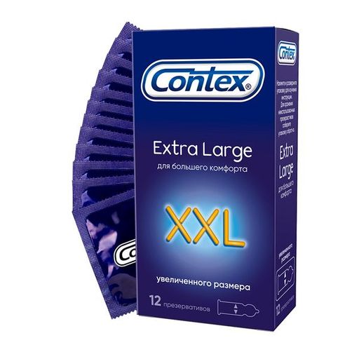 Презервативы Contex Extra Large, презервативы, увеличенного размера, 12 шт.