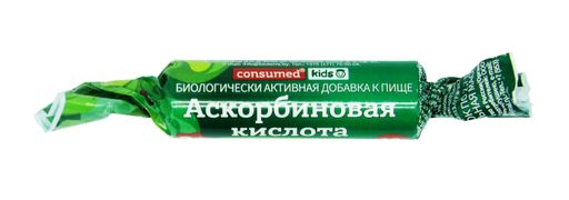 Гленвитол Аскорбиновая кислота с глюкозой, 25 мг, таблетки жевательные, яблоко, 3г, 10 шт.